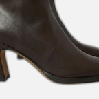 Women's Square-Toe Ankle Boots with Thick Heel