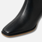 Women's Square-Toe Ankle Boots with Thick Heel