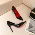 Women's Patent Pointed-Toe Pumps with Stiletto Heel