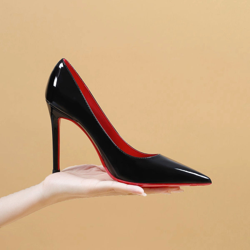 Women's Patent Pointed-Toe Pumps with Stiletto Heel