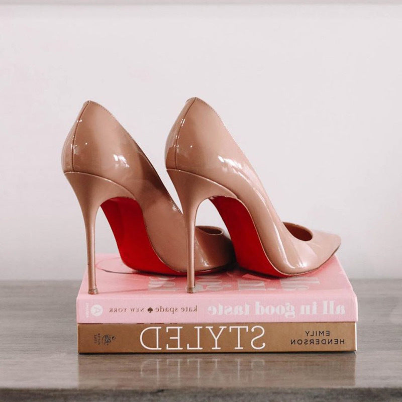 Women's Patent Pointed-Toe Pumps with Stiletto Heel