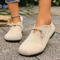 Women's Suede Casual Loafers with Rope Detail