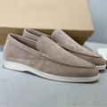 Men's Suede Slip-On Loafers with Cushioned Insole