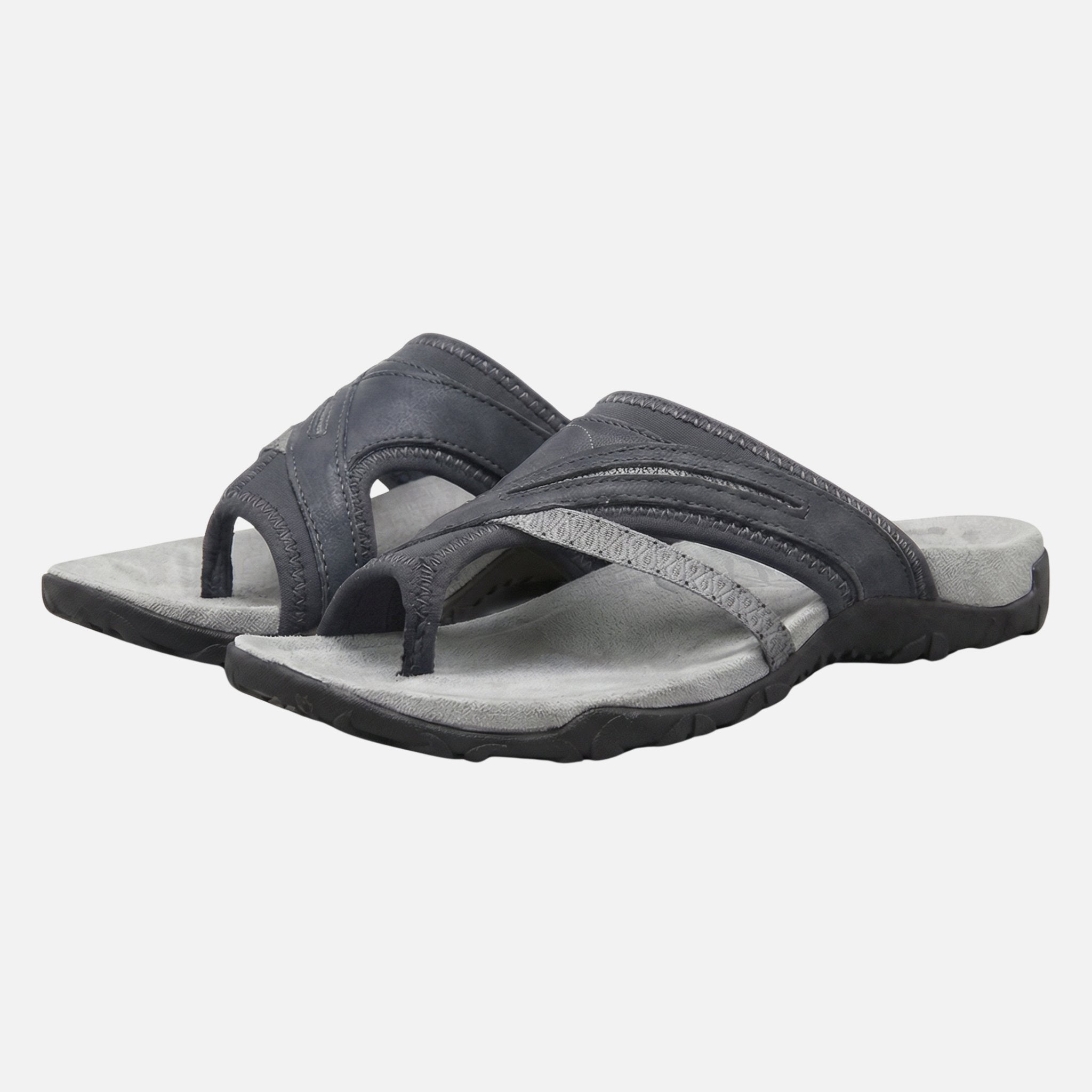 Unisex Synthetic Textile Sandals with Toe-Post Design