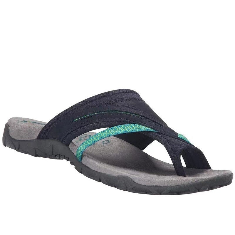 Unisex Synthetic Textile Sandals with Toe-Post Design