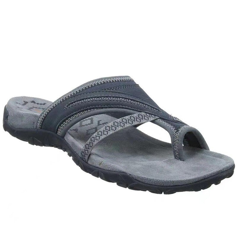 Unisex Synthetic Textile Sandals with Toe-Post Design