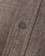 Men's Sage Green Textured Shirt with Mandarin Collar