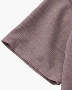 Men's Sage Green Textured Shirt with Mandarin Collar