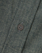 Men's Sage Green Textured Shirt with Mandarin Collar