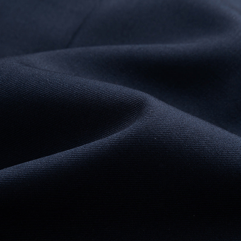 Men's Three-Piece Woven Suit with Notched Lapel