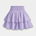 Women's Tiered Chiffon Mini Skirt with Ruffle Hem