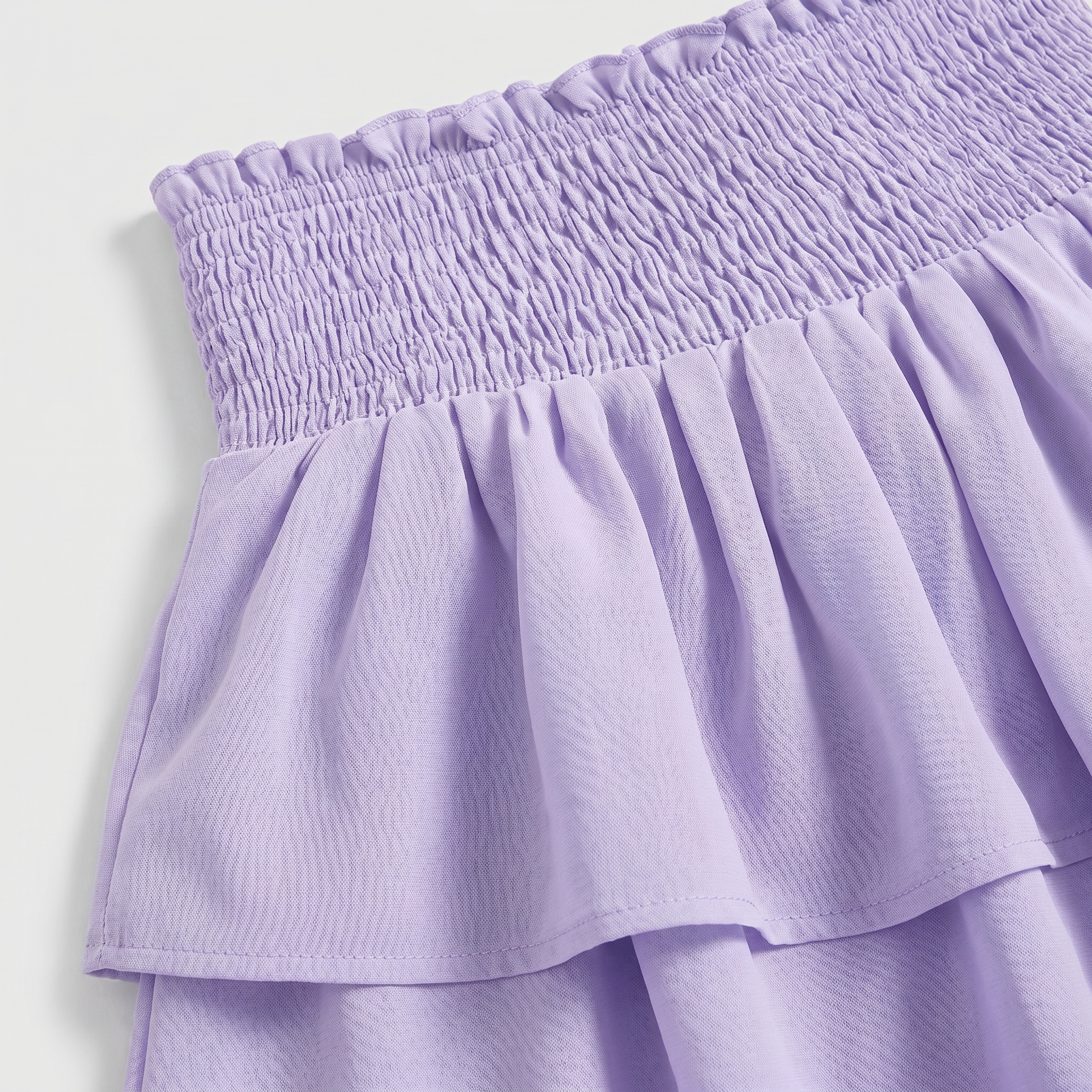 Women's Tiered Chiffon Mini Skirt with Ruffle Hem