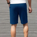 Men's Relaxed Above-Knee Shorts with Side Pockets