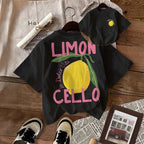 Women's Cotton T-Shirt with Summer Graphic Print