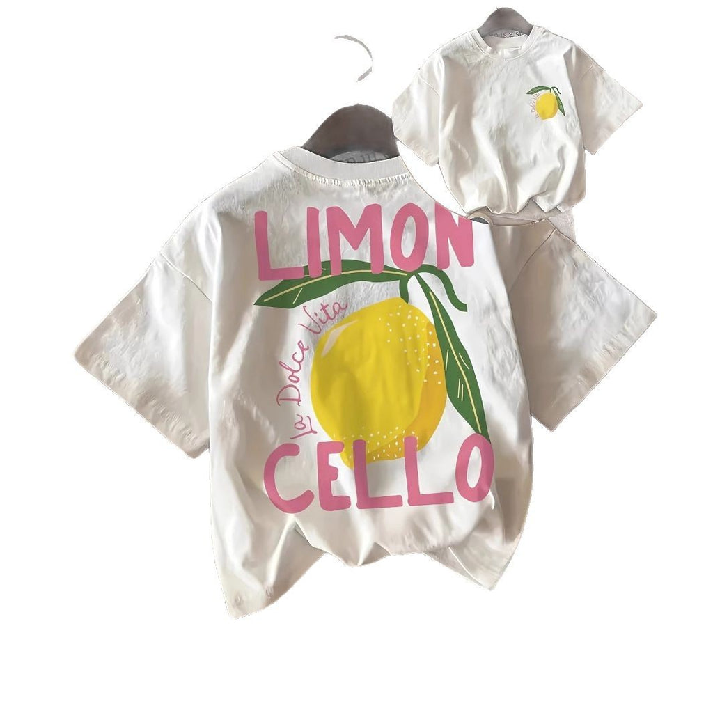 Women's Cotton T-Shirt with Summer Graphic Print