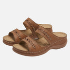 Women's Comfort Slide Sandals with Perforated Pattern