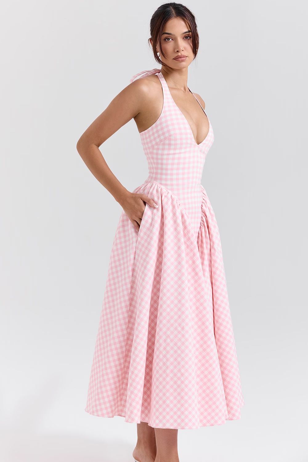 Pink Midi Dress