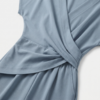 Women's Wrap-Front Two-Piece Set with Wide-Leg Trousers