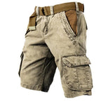 Men's Relaxed Cargo Shorts with Flap Pockets