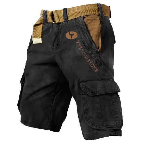 Men's Relaxed Cargo Shorts with Flap Pockets