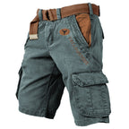 Men's Relaxed Cargo Shorts with Flap Pockets