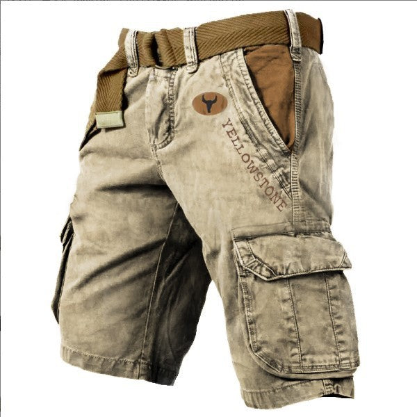 Men's Relaxed Cargo Shorts with Flap Pockets