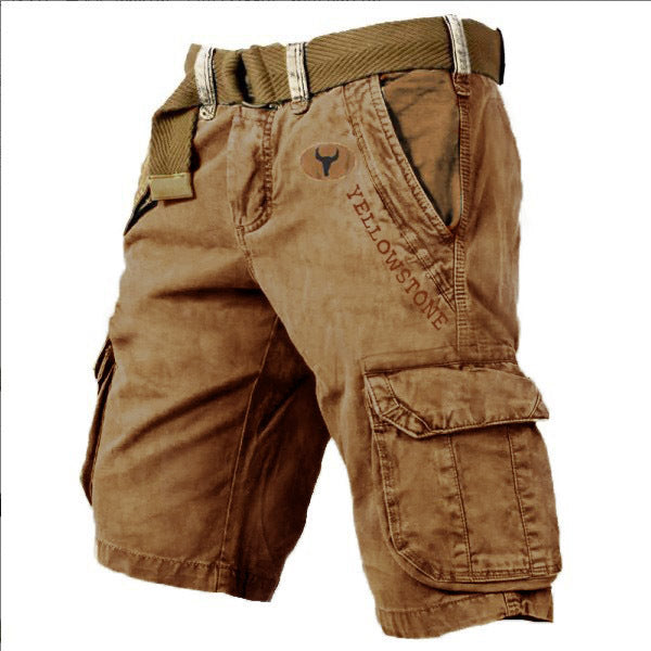 Men's Relaxed Cargo Shorts with Flap Pockets
