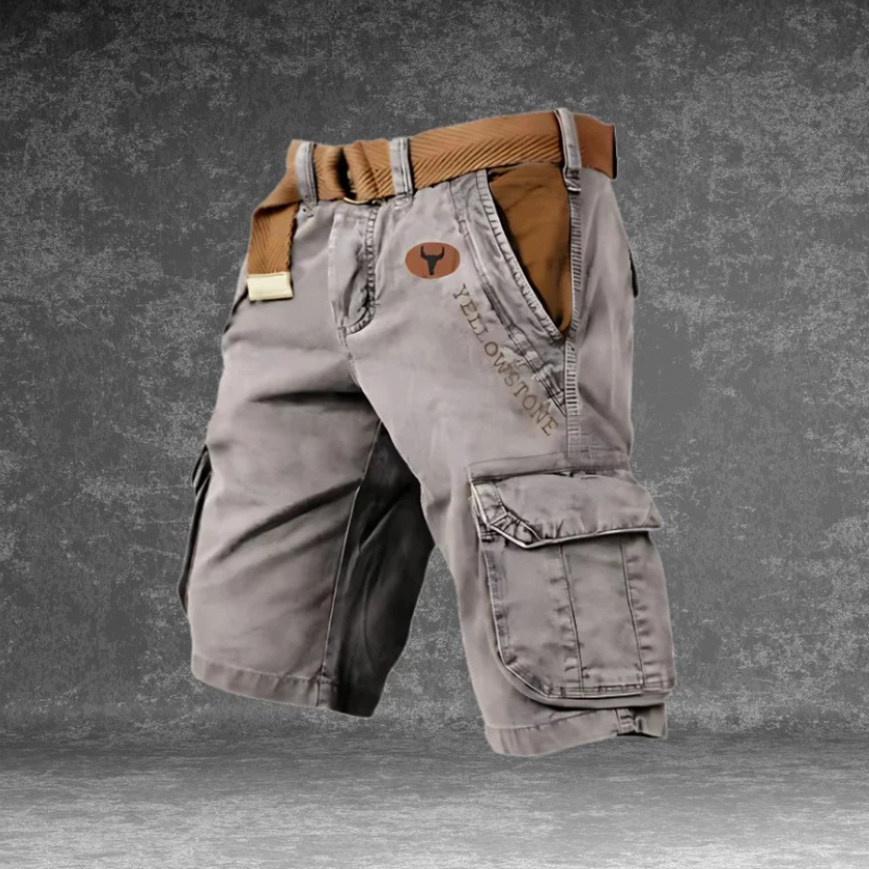 Men's Relaxed Cargo Shorts with Flap Pockets