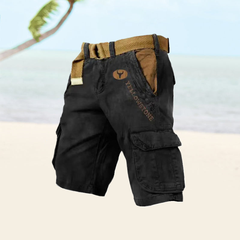 Men's Relaxed Cargo Shorts with Flap Pockets