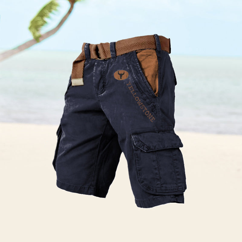 Men's Relaxed Cargo Shorts with Flap Pockets