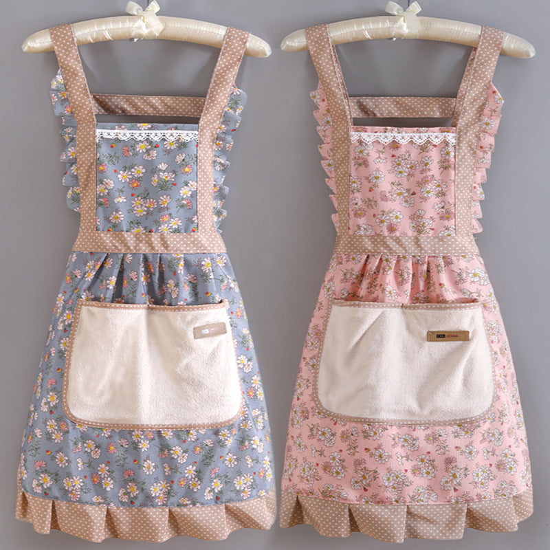 Women's Cotton Pinafore Midi Dress with Floral Print
