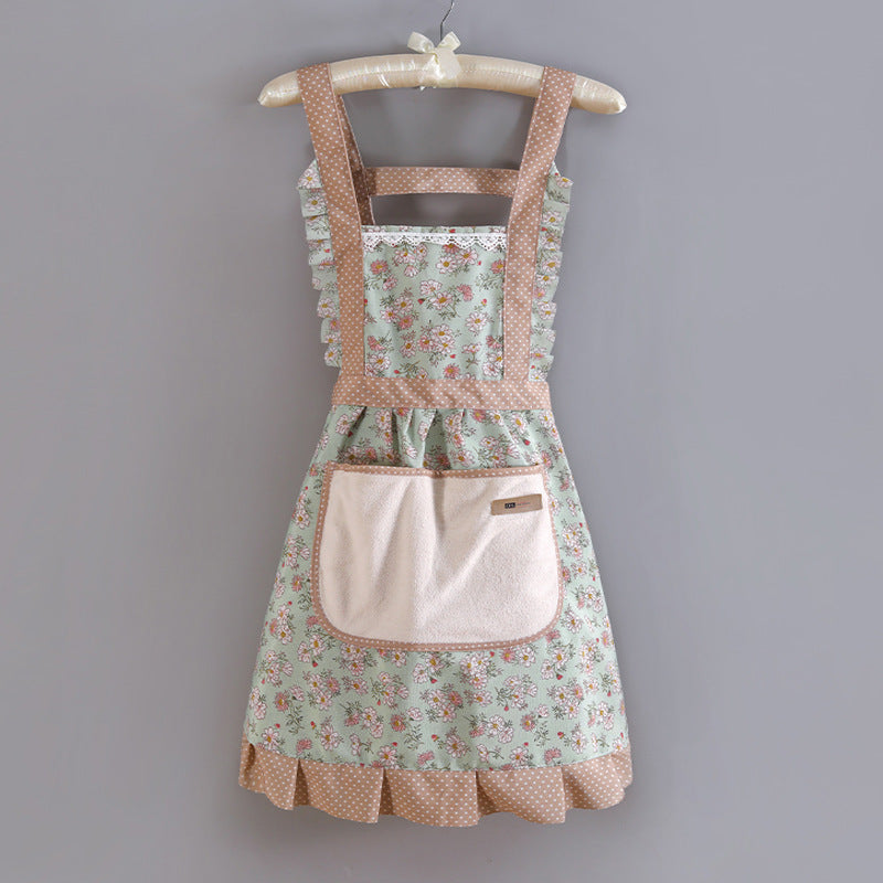 Women's Cotton Pinafore Midi Dress with Floral Print