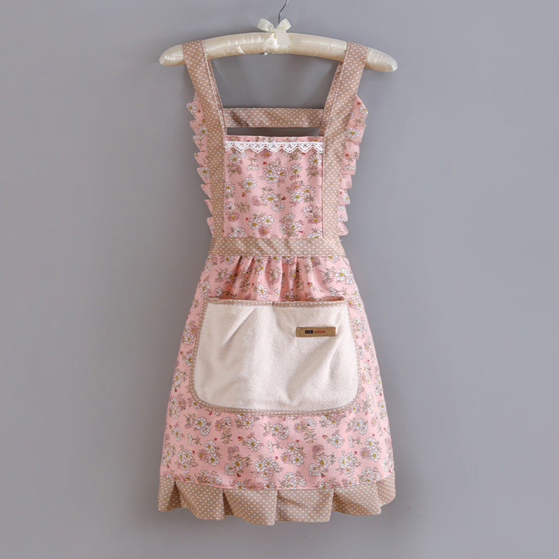 Women's Cotton Pinafore Midi Dress with Floral Print