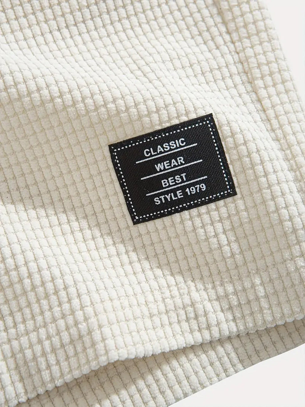 Men's Relaxed Waffle Knit Shorts with Drawstring Waist
