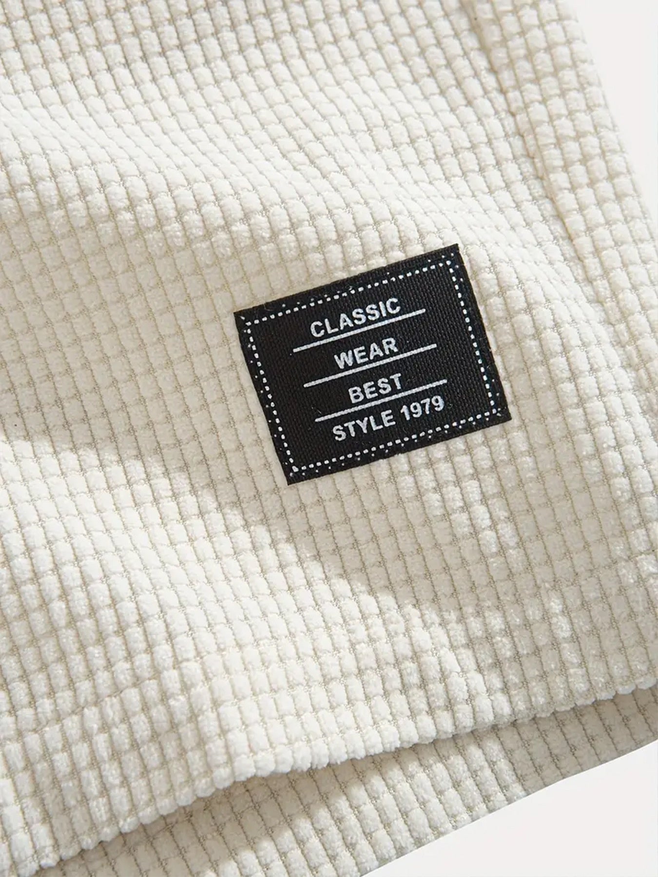 Men's Relaxed Waffle Knit Shorts with Drawstring Waist