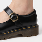 Women's Mary Jane Shoes with Buckle Strap and Chunky Sole