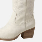 Women's Western Suede Boots with Tall Shaft