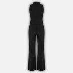 Women's Halter Neck Wide-Leg Jumpsuit with High Waist