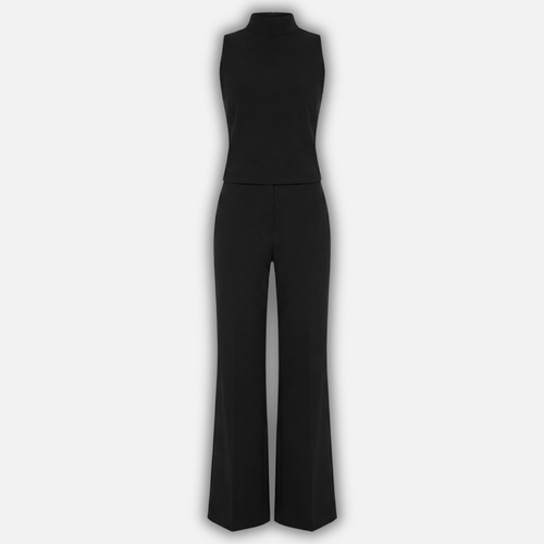 Women's Halter Neck Wide-Leg Jumpsuit with High Waist