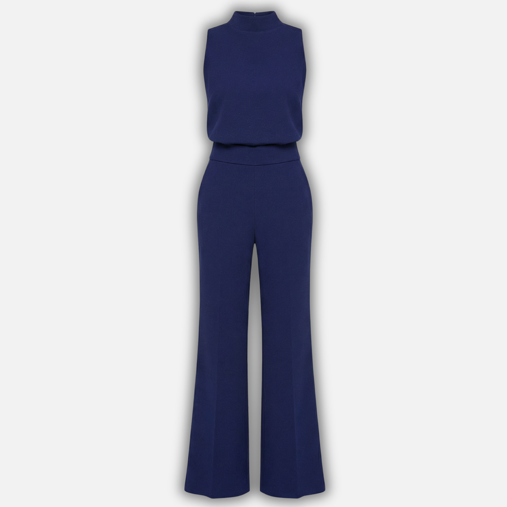 Women's Halter Neck Wide-Leg Jumpsuit with High Waist
