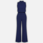 Women's Halter Neck Wide-Leg Jumpsuit with High Waist