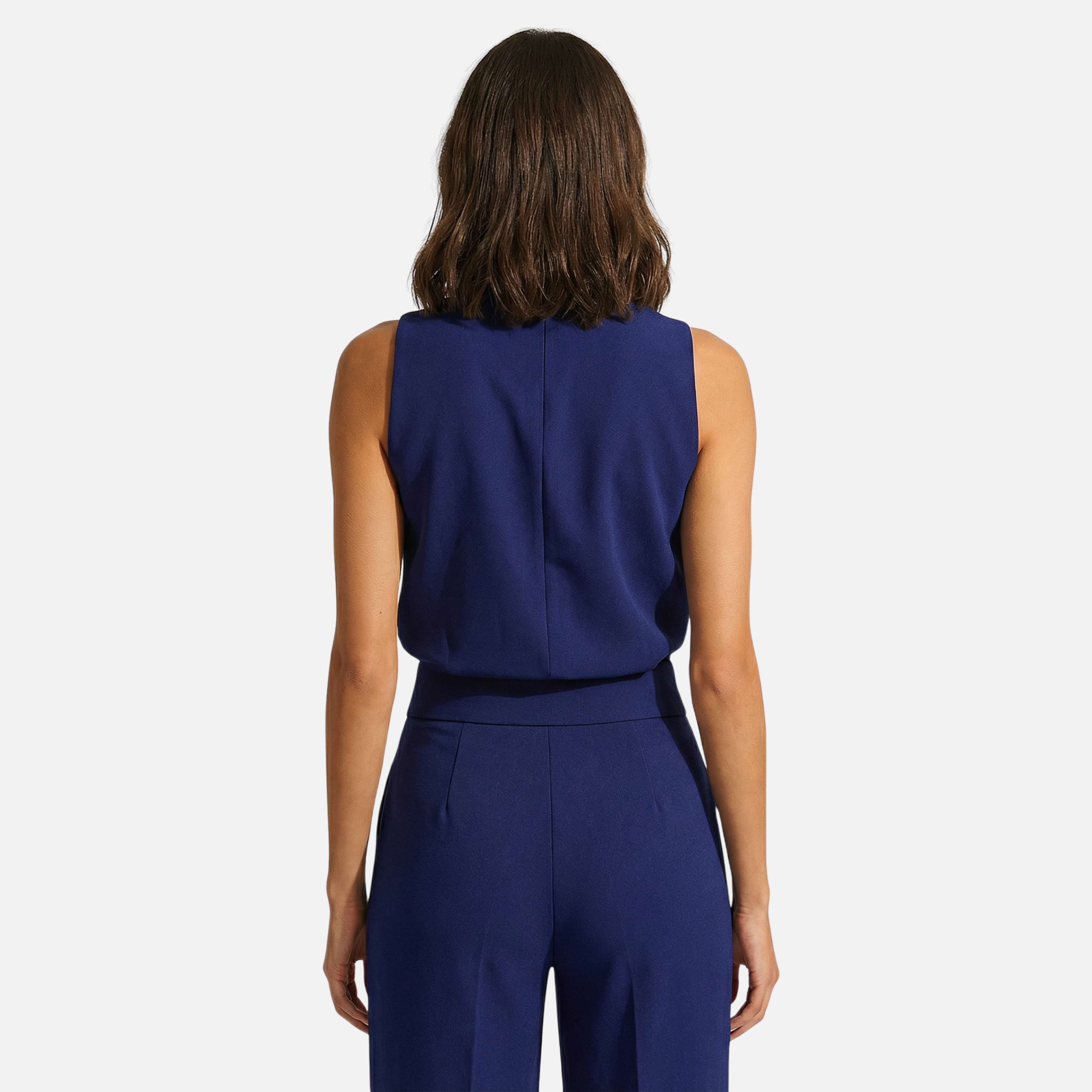Women's Halter Neck Wide-Leg Jumpsuit with High Waist