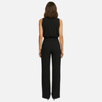 Women's Halter Neck Wide-Leg Jumpsuit with High Waist