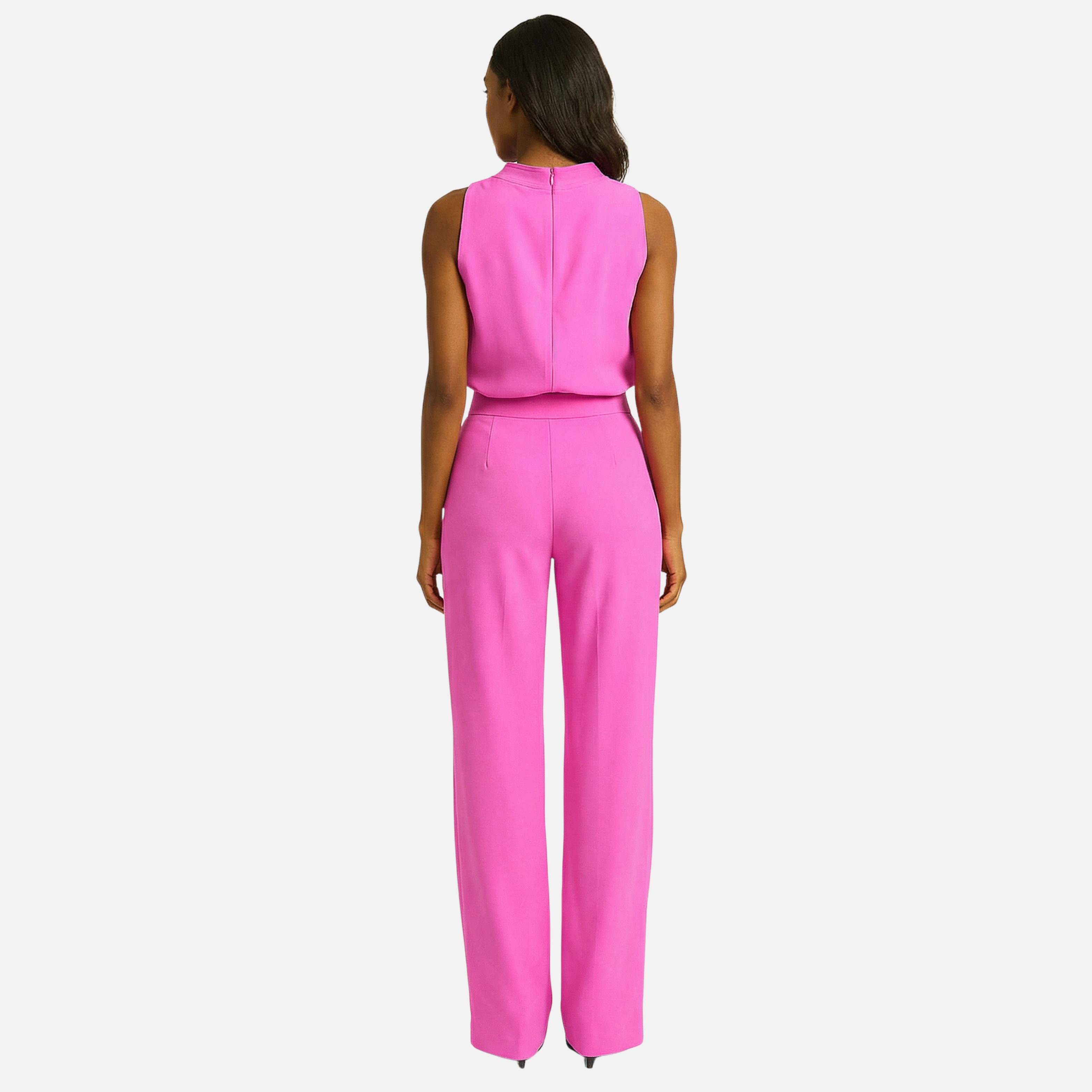 Women's Halter Neck Wide-Leg Jumpsuit with High Waist