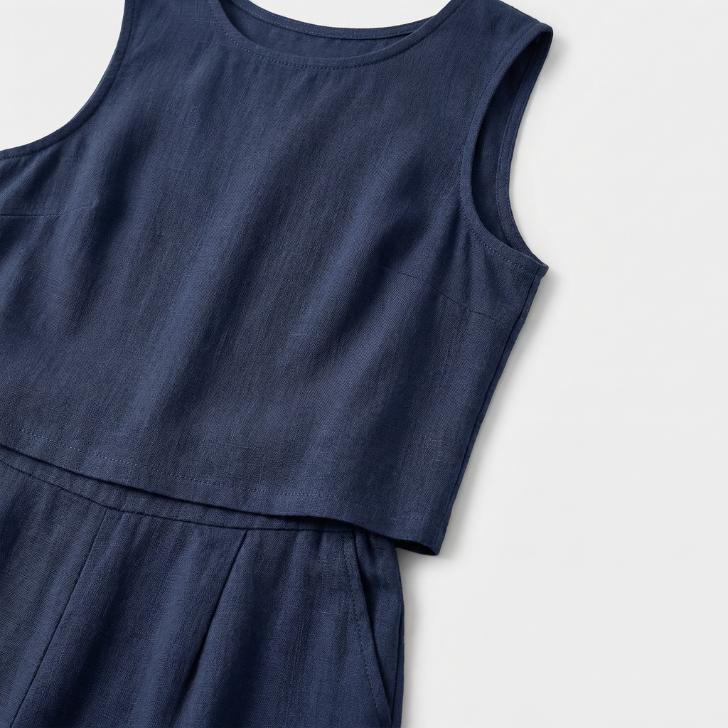 Women's Wide-Leg Knit Set with Sleeveless Top