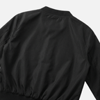 Women's Woven Bomber Jacket with Ribbed Collar