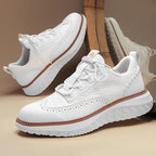 Men's Woven Sneakers with Brogue Detail