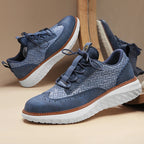 Men's Woven Sneakers with Brogue Detail