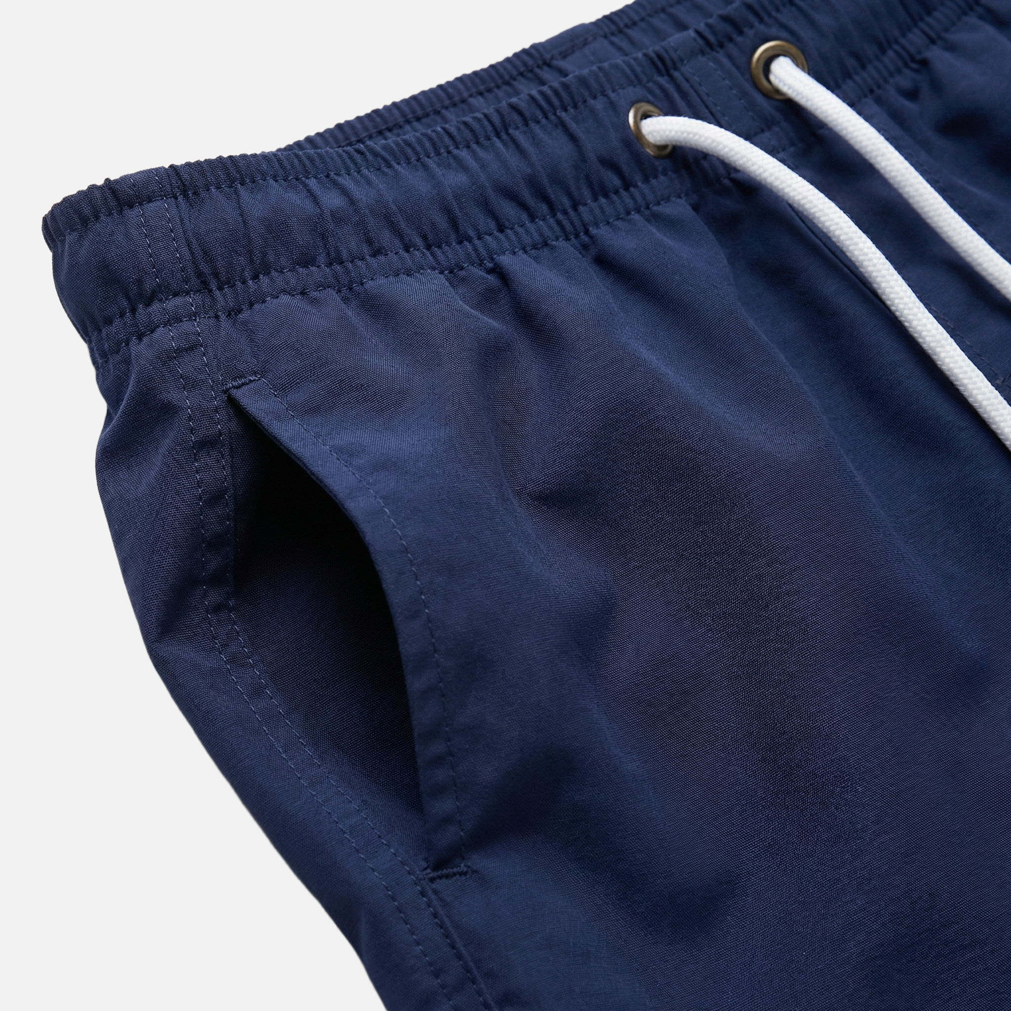 Men's Regular Fit Swim Shorts with Drawstring Waist