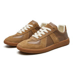 Men's Lace-Up Sneakers with Slip-Resistant Sole